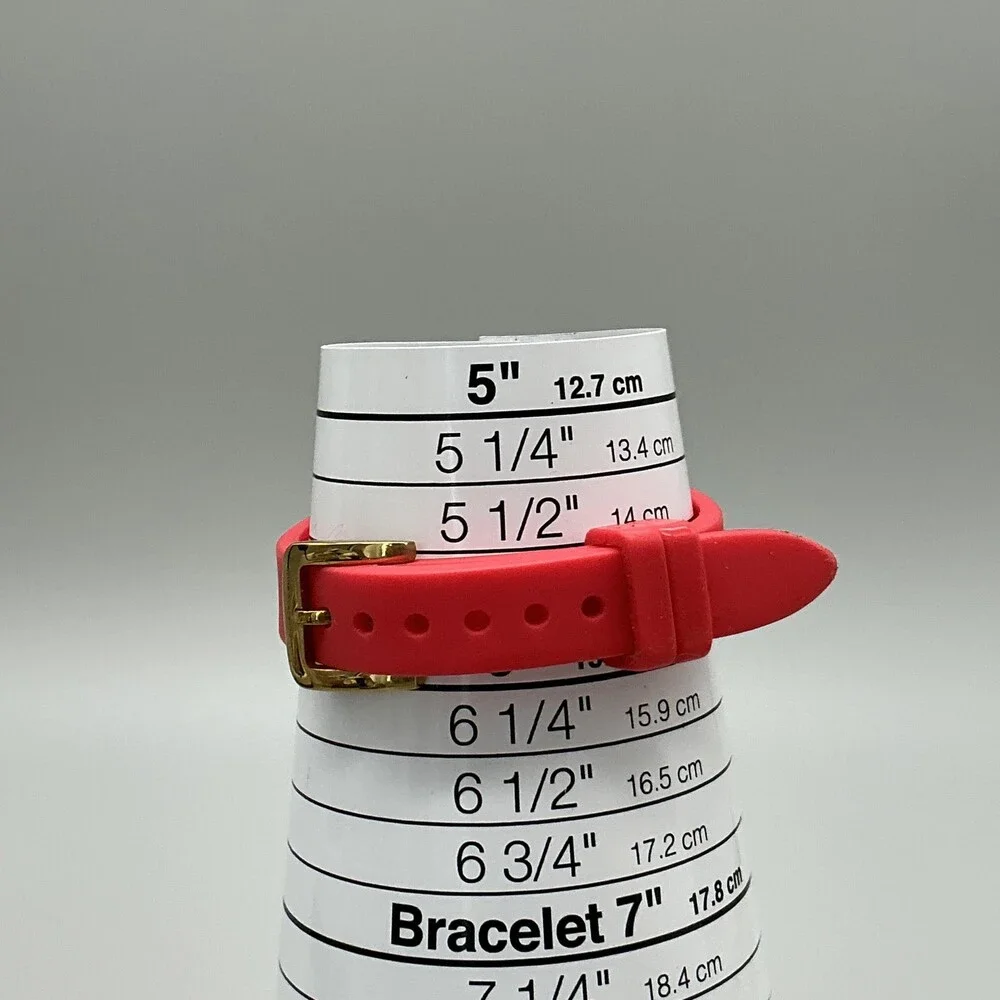Kate Spade Live Colorfully Womens Watch 30mm Red Dial Gold Tone 0762 New Battery